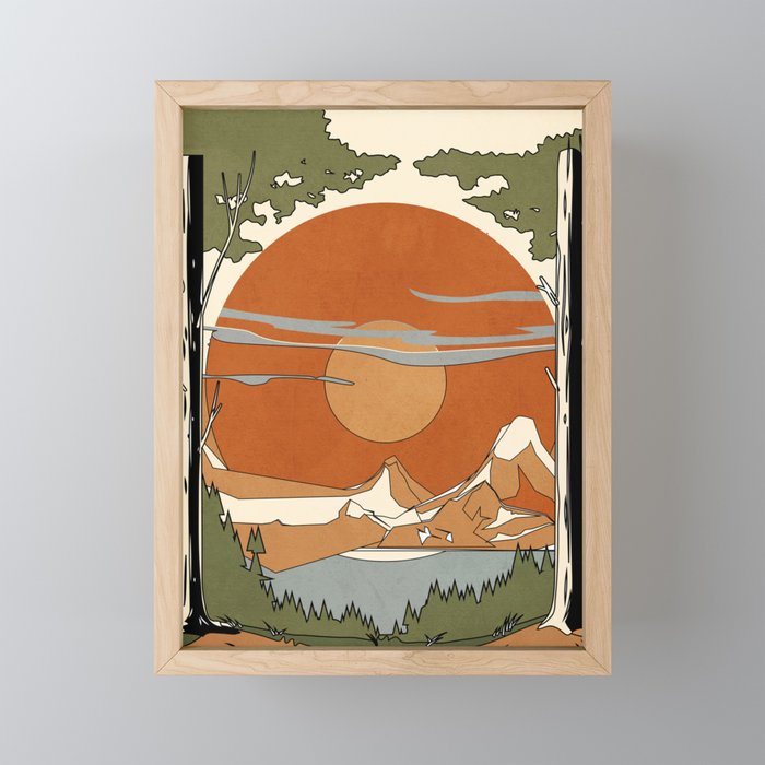 Wild Abstract Landscape 2 Mini Art Print Gallery Image 1