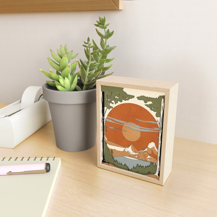 Wild Abstract Landscape 2 Mini Art Print Gallery Image 2