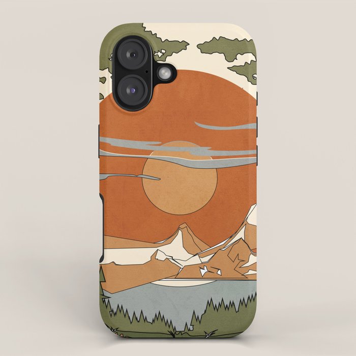 Wild Abstract Landscape 2 iPhone Case Gallery Image 1