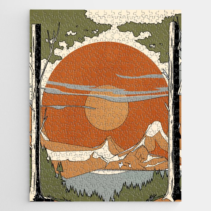 Wild Abstract Landscape 2 Jigsaw Puzzle Gallery Image 1