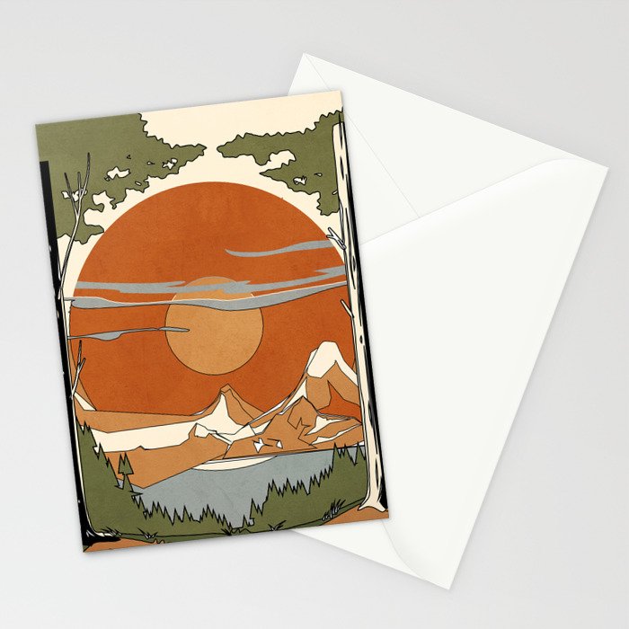 Wild Abstract Landscape 2 Stationery Card Gallery Image 2
