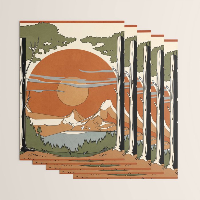 Wild Abstract Landscape 2 Wrapping Paper Gallery Image 3