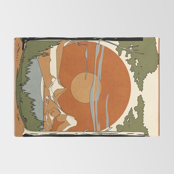 Wild Abstract Landscape 2 Rug Gallery Image 2