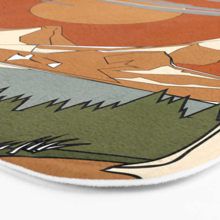 Wild Abstract Landscape 2 Bath Mat Gallery Image 3