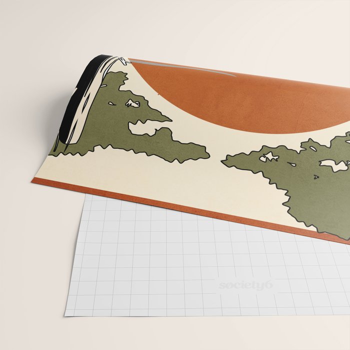 Wild Abstract Landscape 2 Wrapping Paper Gallery Image 2