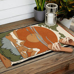 Wild Abstract Landscape 2 Outdoor Rug Gallery Image 2
