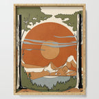 Wild Abstract Landscape 2 Serving Tray Gallery Image 1