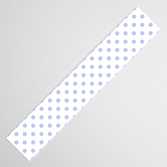 Pale Cornflower Blue polka dots 1. Table Runner Gallery Image 3