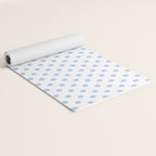 Pale Cornflower Blue polka dots 1. Yoga Mat Gallery Image 2