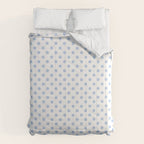 Pale Cornflower Blue polka dots 1. Comforter Gallery Image 6