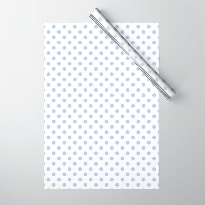 Pale Cornflower Blue polka dots 1. Wrapping Paper Gallery Image 1