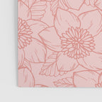 Spring Garden Flower Lineart - Pink Poster Gallery Image 3