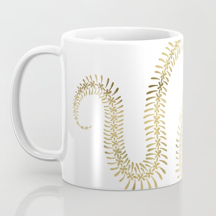 Snake Skeleton - Gold Coffee Mug Gallery Image 3