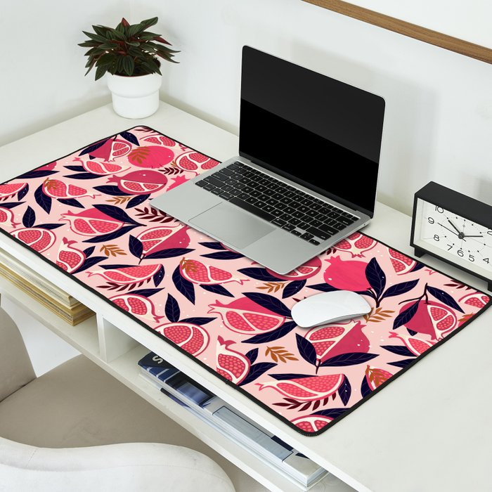 Pomegranate - Pink Desk Mat Gallery Image 2