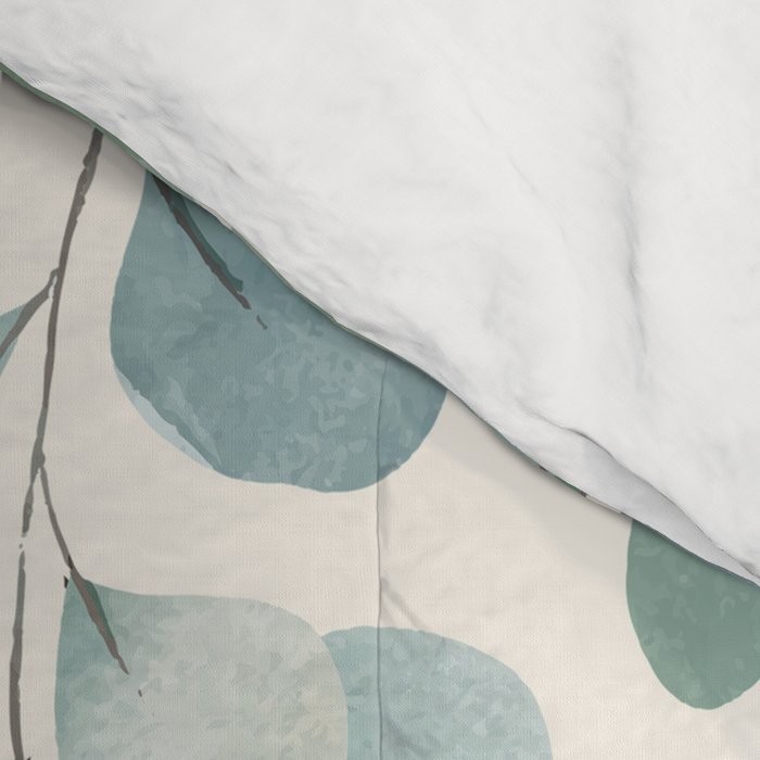 Watercolor Eucalyptus Leaves Comforter Gallery Image 4