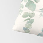 Watercolor Eucalyptus Leaves Pillow Sham Gallery Image 4
