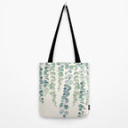 Watercolor Eucalyptus Leaves Tote Bag Gallery Image 2