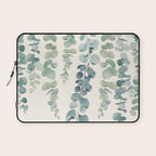 Watercolor Eucalyptus Leaves Laptop Sleeve Gallery Image 1