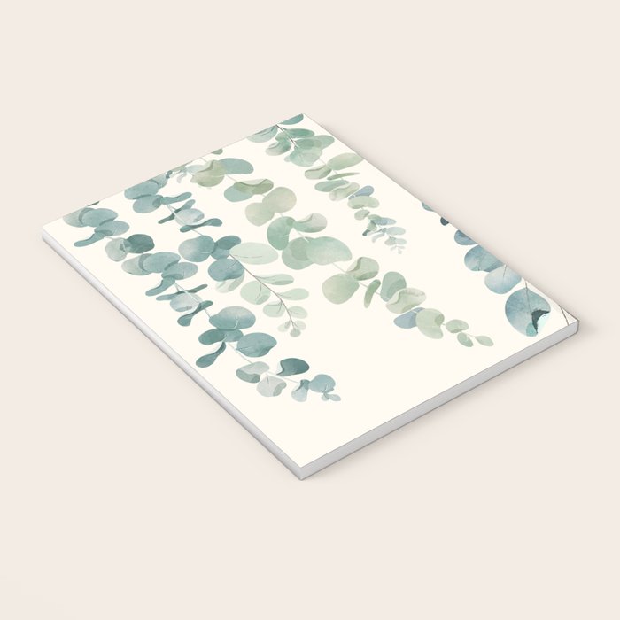 Watercolor Eucalyptus Leaves Notebook Gallery Image 3