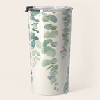 Watercolor Eucalyptus Leaves Travel Mug Gallery Image 3