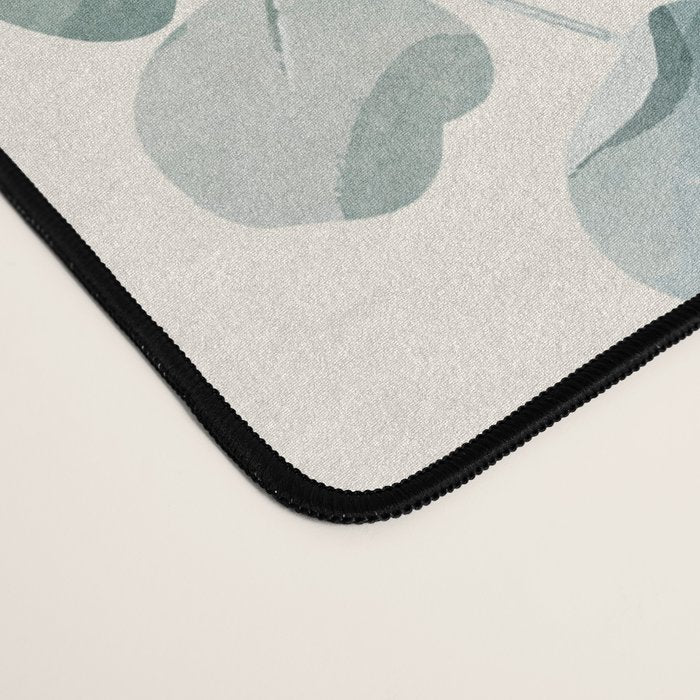 Watercolor Eucalyptus Leaves Desk Mat Gallery Image 4