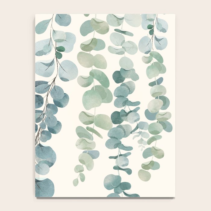 Watercolor Eucalyptus Leaves Notebook Gallery Image 4