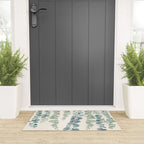 Watercolor Eucalyptus Leaves Welcome Mat Gallery Image 3