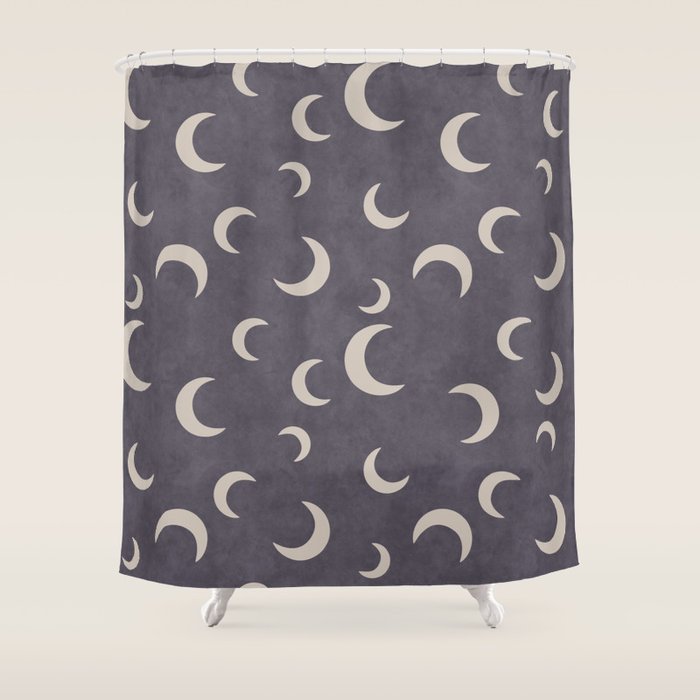 Moonlight Concrete Shower Curtain Gallery Image 1
