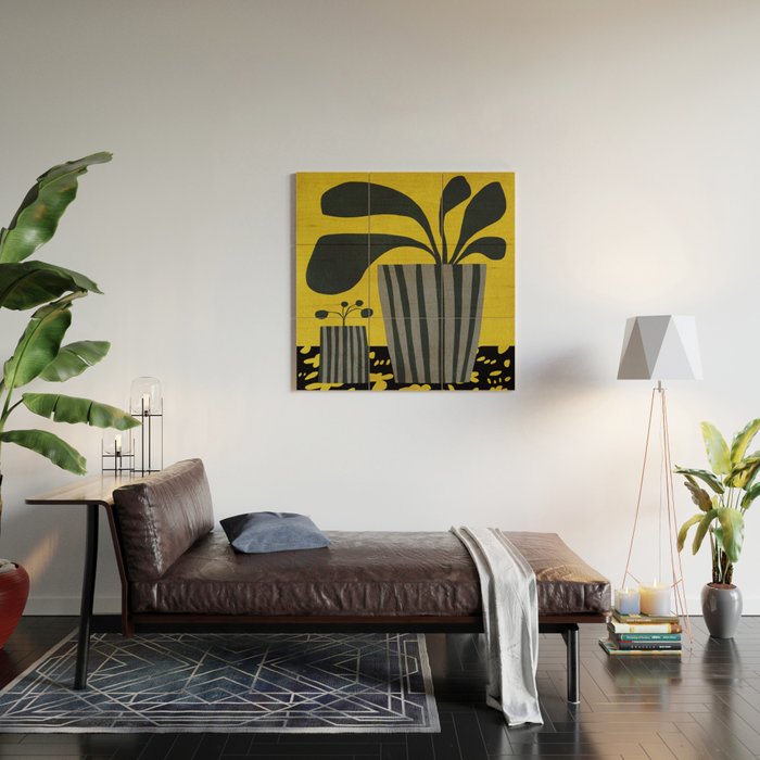Abstract-botanical 46-2 Wood Wall Art Gallery Image 2
