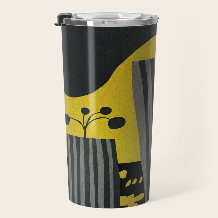 Abstract-botanical 46-2 Travel Mug Gallery Image 3