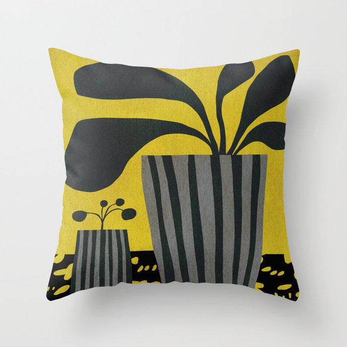 Abstract-botanical 46-2 Throw Pillow Gallery Image 6
