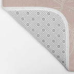 Boho Sun Drawing XXIII Neutral Pink Bath Mat Gallery Image 2
