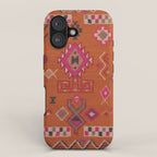 Moroccan Berber Geometric Pattern In Warm Earth Tones iPhone Case Gallery Image 1