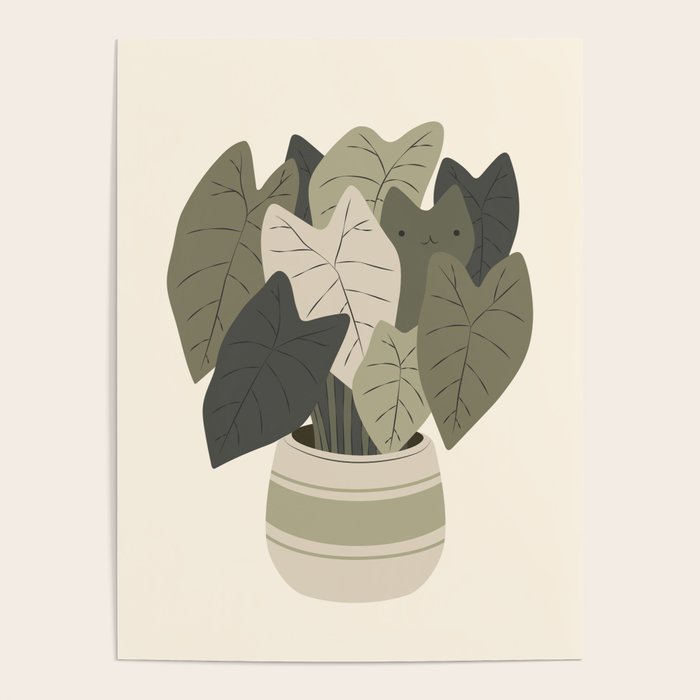 Cat and Plant 44 Poster Gallery Image 1