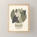 Cat and Plant 44 Mini Art Print Gallery Image 1
