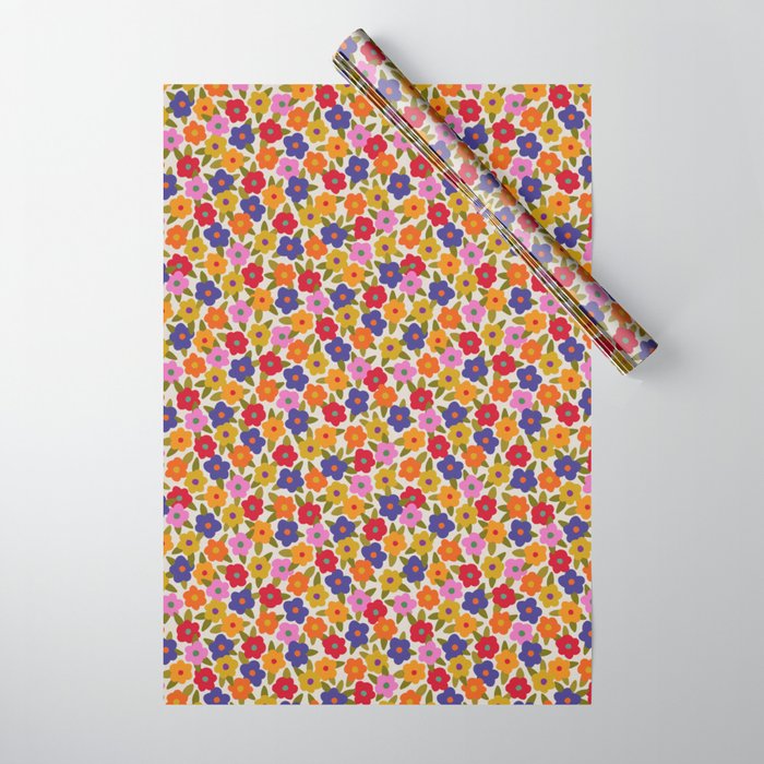 Tiny Flower Pattern #1 Wrapping Paper Gallery Image 1
