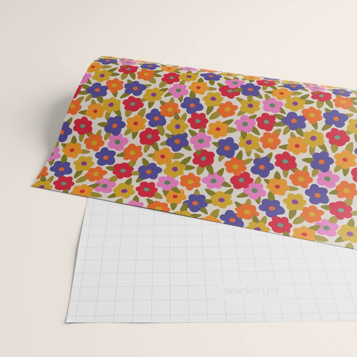 Tiny Flower Pattern #1 Wrapping Paper Gallery Image 2