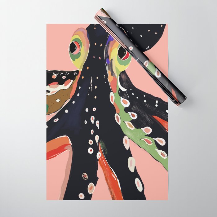 Colorful Octopus Wrapping Paper Gallery Image 1