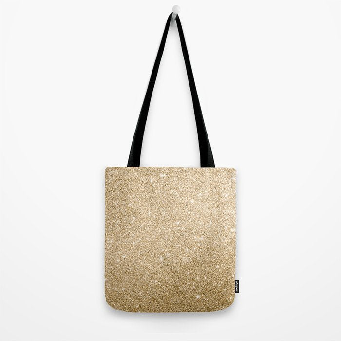 Modern abstract elegant chic gold glitter Tote Bag Gallery Image 2