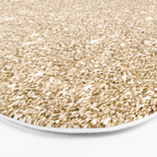 Modern abstract elegant chic gold glitter Bath Mat Gallery Image 3