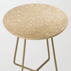 Modern abstract elegant chic gold glitter Side Table Gallery Image 2