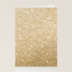 Modern abstract elegant chic gold glitter Stationery Card Gallery Image 2