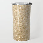 Modern abstract elegant chic gold glitter Travel Mug Gallery Image 2