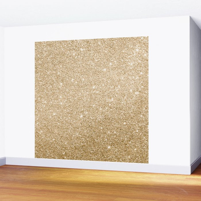 Modern abstract elegant chic gold glitter Wall Mural Gallery Image 2
