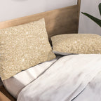 Modern abstract elegant chic gold glitter Pillow Sham Gallery Image 2