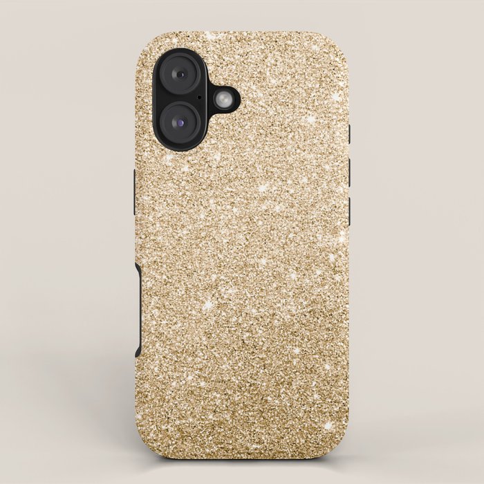 Modern abstract elegant chic gold glitter iPhone Case Gallery Image 1