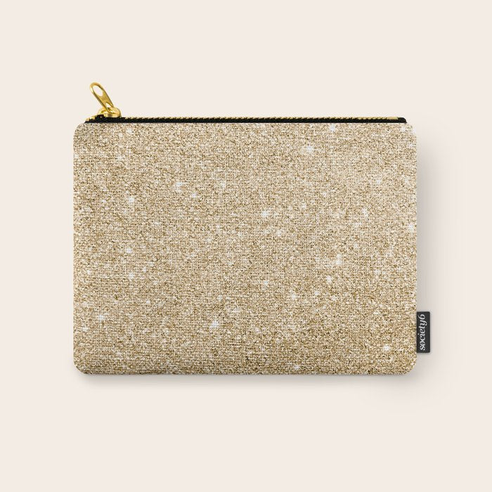 Modern abstract elegant chic gold glitter Carry All Pouch Gallery Image 1