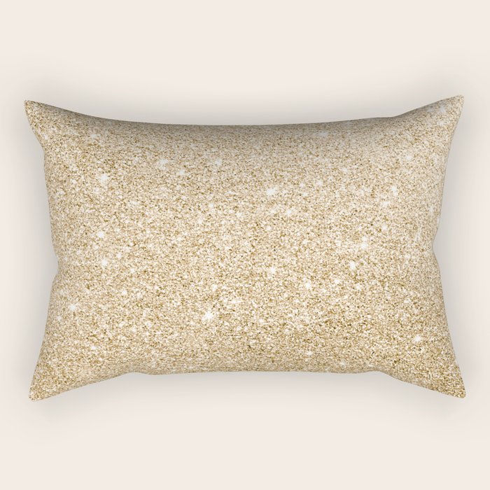 Modern abstract elegant chic gold glitter Rectangular Pillow Gallery Image 2