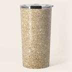 Modern abstract elegant chic gold glitter Travel Mug Gallery Image 1