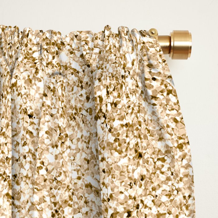 Modern abstract elegant chic gold glitter Window Curtain Gallery Image 2